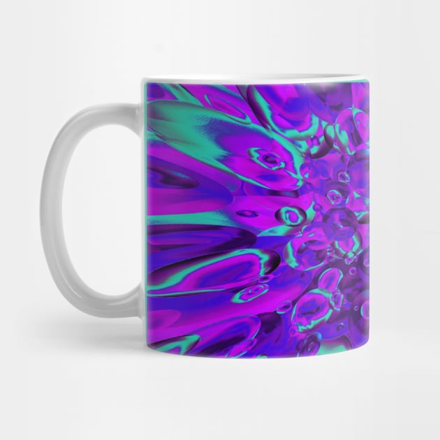 Psychedelic Vortex of Purple and Teal by Art by Deborah Camp